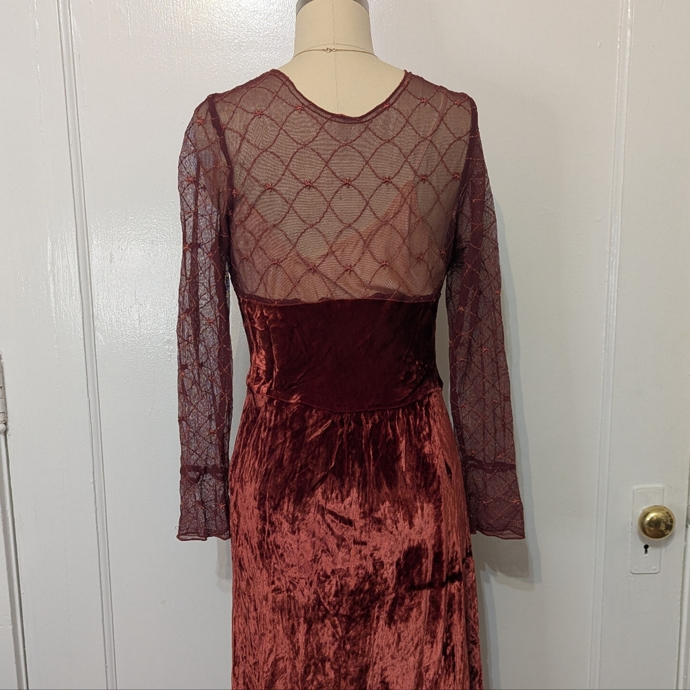 Beautiful rust orange Steffi Dobribt Edwardian-style dress - Picture 4 of 8